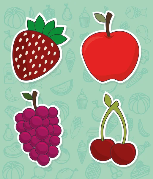 Diseño de alimentos . — Vector de stock