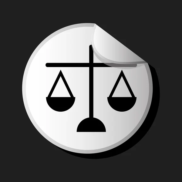 Значок правосуддя — стоковий вектор