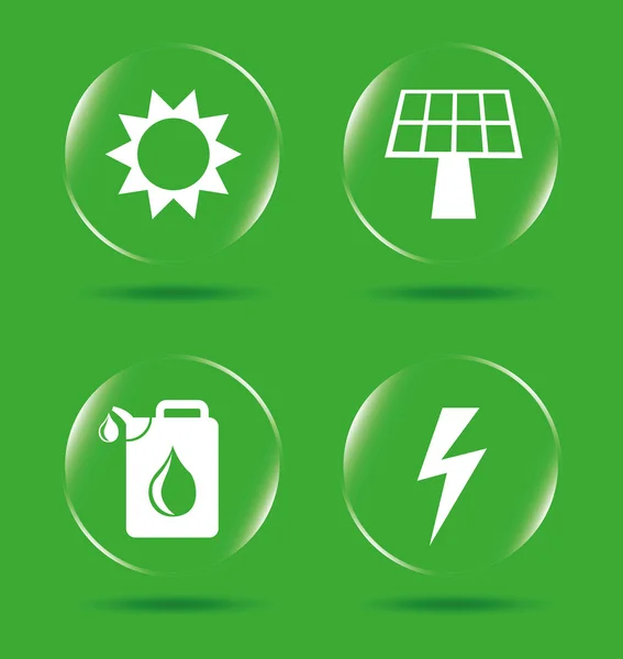 Energy icons — Stock Vector