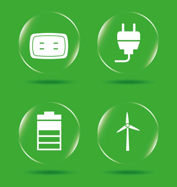 Energy icons — Stock Vector