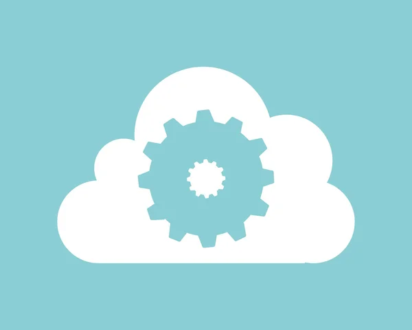 Cloud computing — Stock Vector