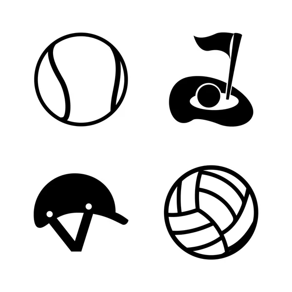 Sports icons — Stock Vector