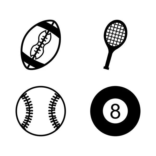 Sports icons — Stock Vector