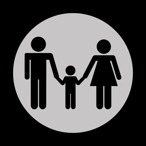 Ikone der Familie — Stockvektor