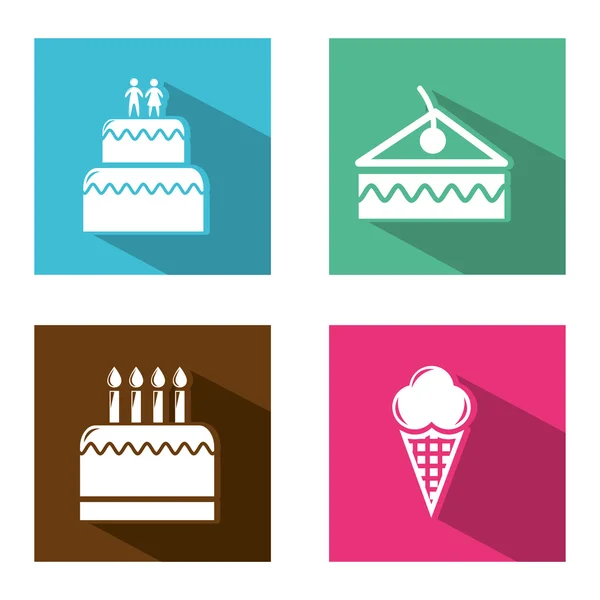 Bakery icons — Stock Vector