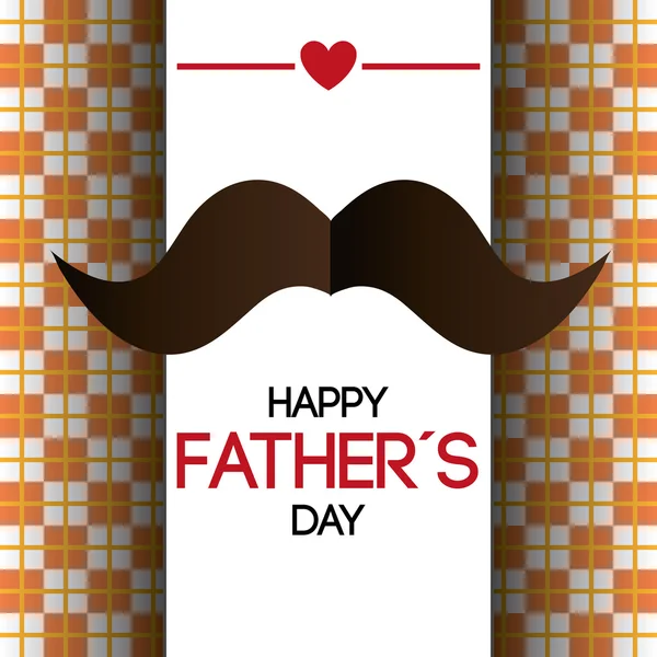 Happy fathers day card design. — Stock Vector