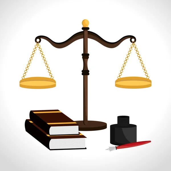 Law design. — Stock Vector