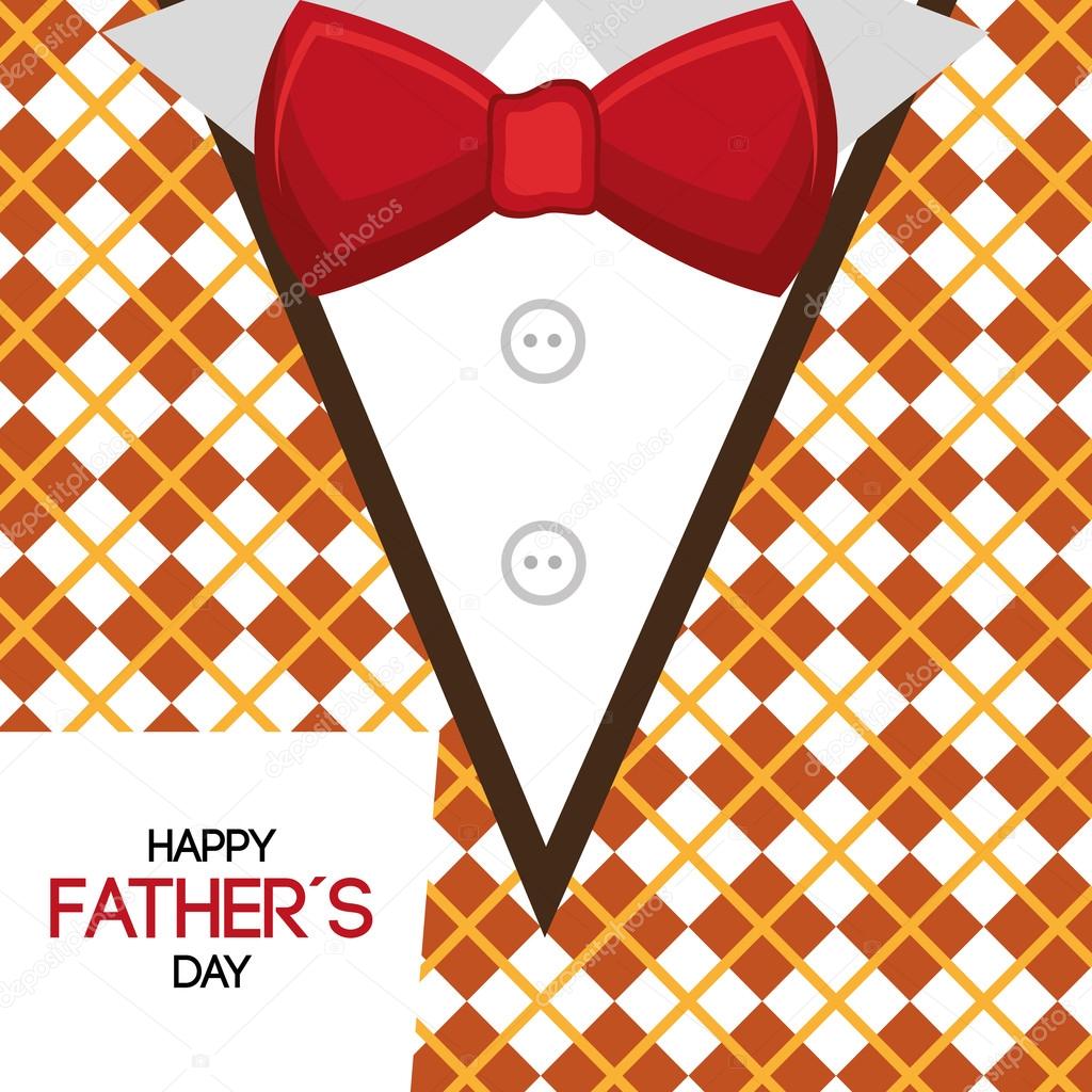 Happy fathers day card design.