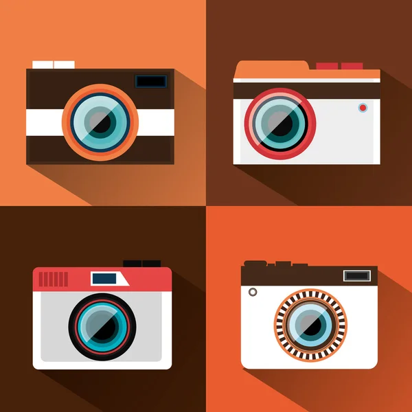 Progettazione della fotocamera . — Vettoriale Stock