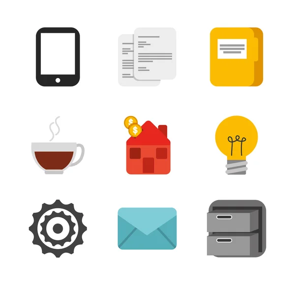 Iconos de negocios — Vector de stock