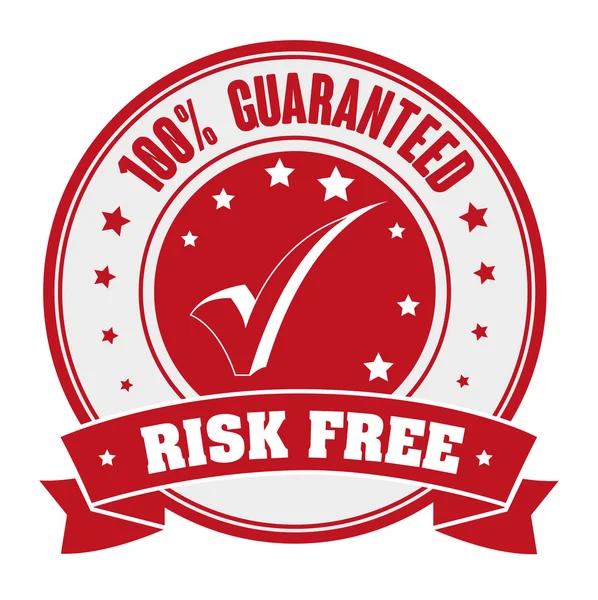 Risk free design. — Stock Vector