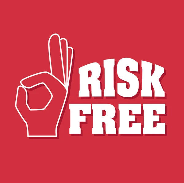 Risk ücretsiz tasarım. — Stok Vektör