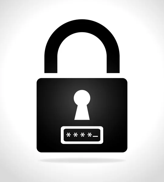 Diseño del sistema de seguridad . — Vector de stock