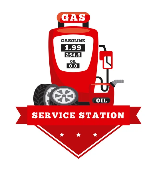 Service station — Stock Vector