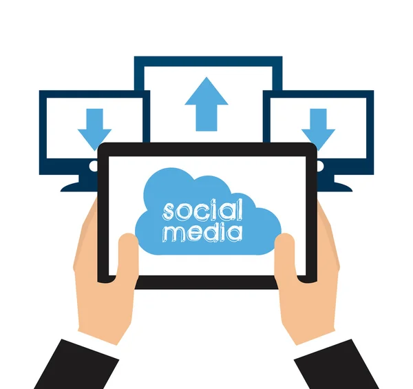 Social media — Stock Vector