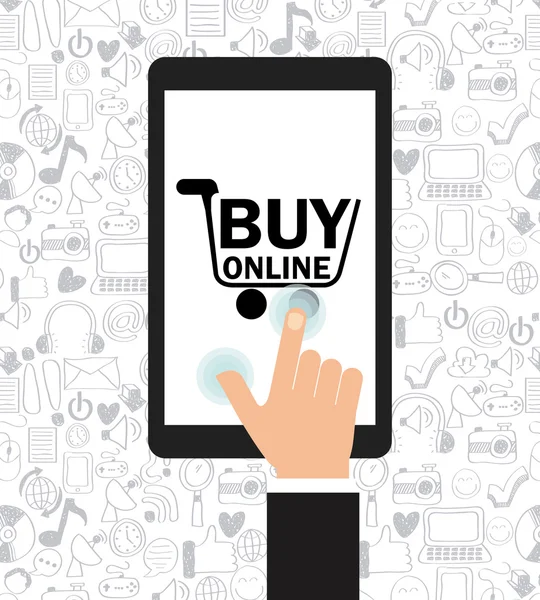 Comprar online — Vetor de Stock