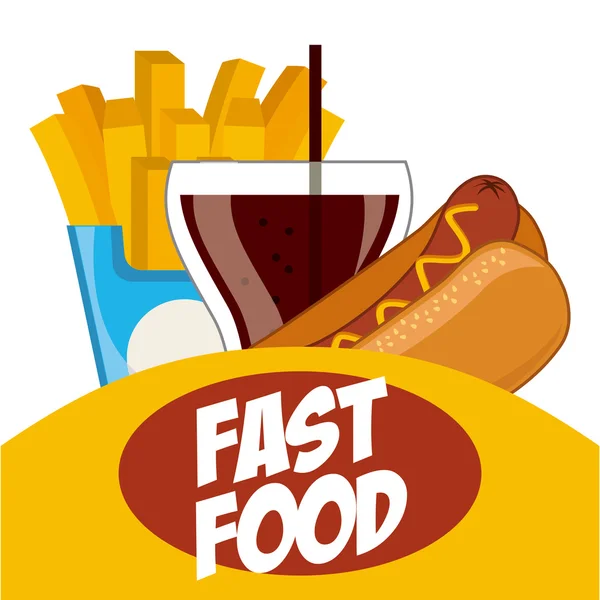 Fast-Food — Vetor de Stock