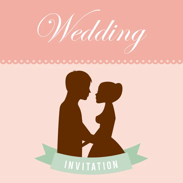 Wedding card — Stock Vector