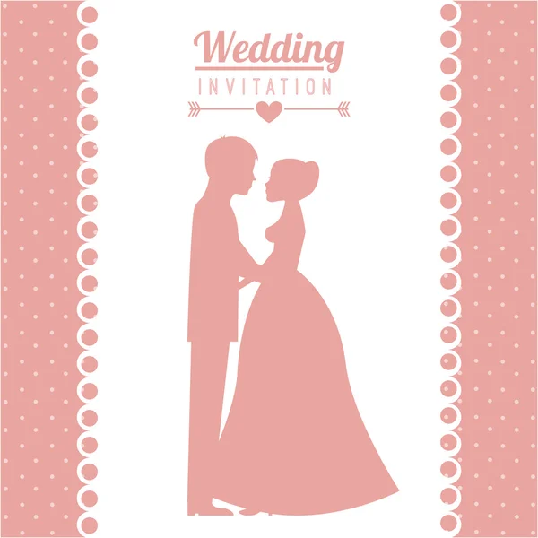 Wedding card — Stock Vector