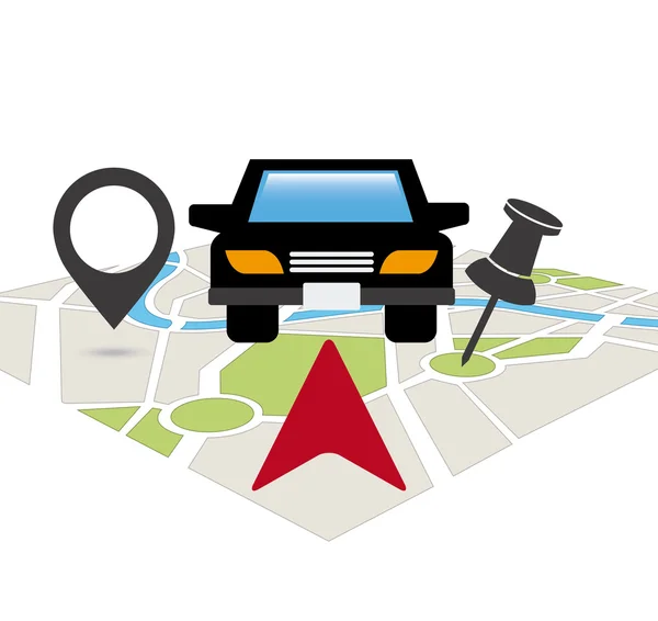 Technologie GPS — Image vectorielle