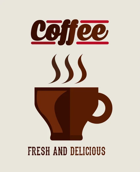 Delicioso café — Vector de stock