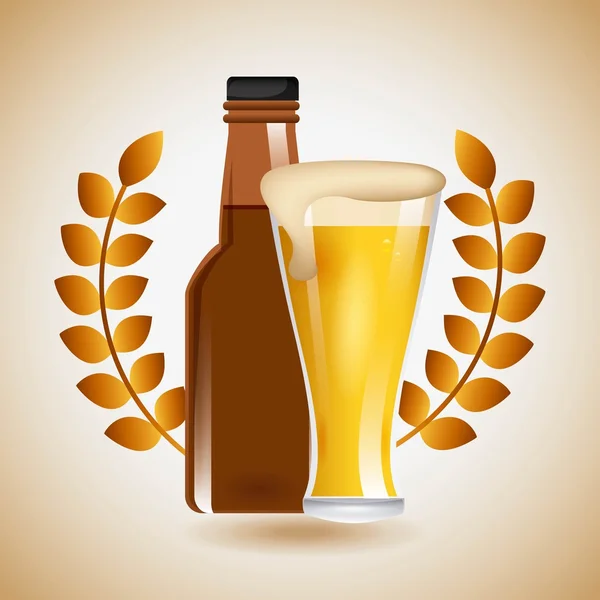 Birra fredda — Vettoriale Stock