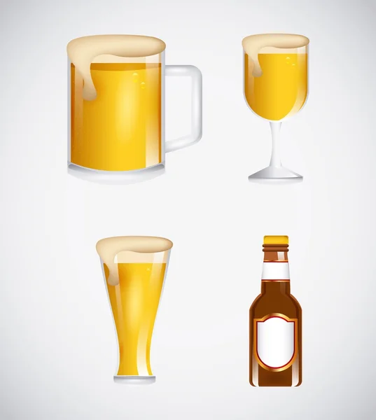 Cerveza fría — Vector de stock