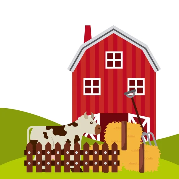 Farm concept — Stock Vector