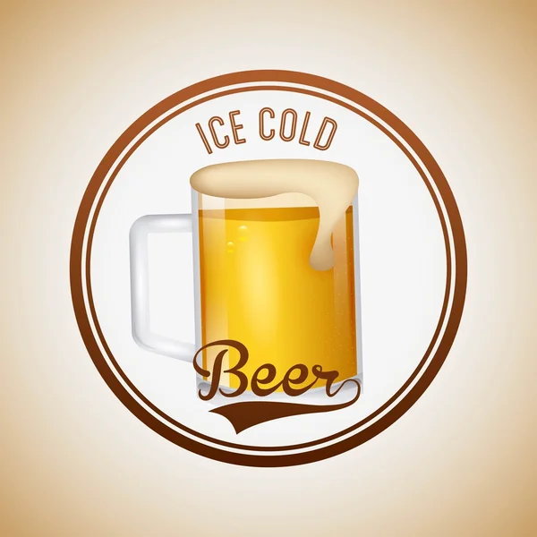 Cold beer — Stock Vector