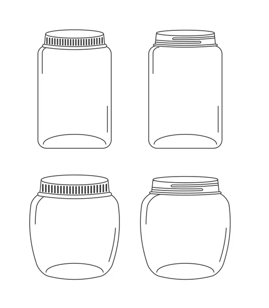 玻璃瓶 — 图库矢量图片