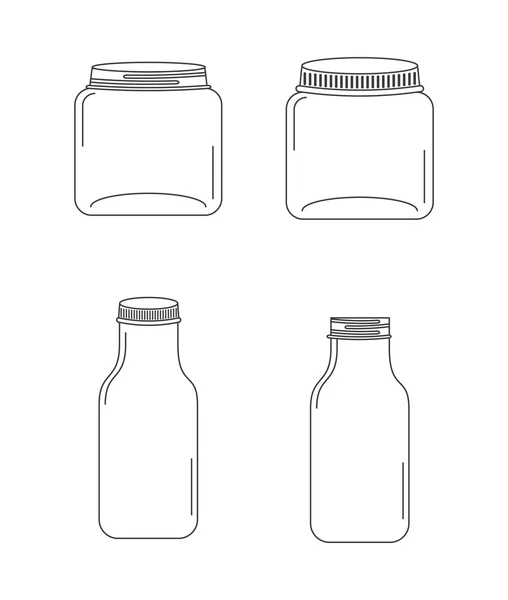 ガラス瓶 — ストックベクタ