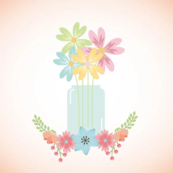 Florale decoratie — Stockvector