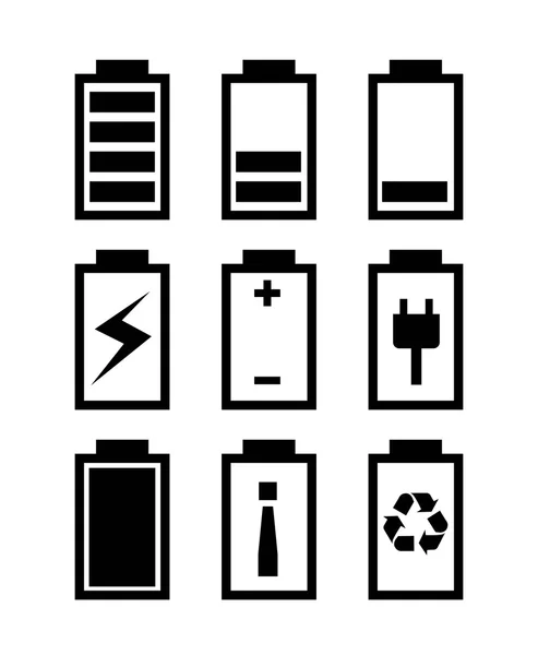 バッテリ電源 — ストックベクタ