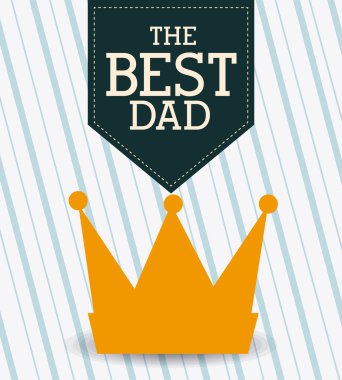 Mutlu Babalar günü kartı tasarım.