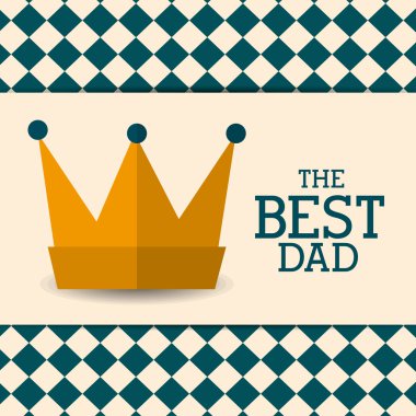 Mutlu Babalar günü kartı tasarım.