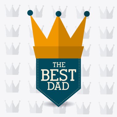 Mutlu Babalar günü kartı tasarım.