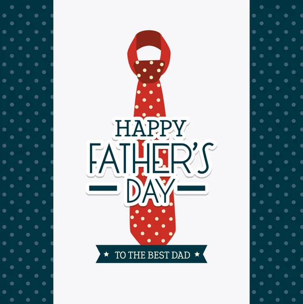 Mutlu Babalar günü kartı tasarım. — Stok Vektör