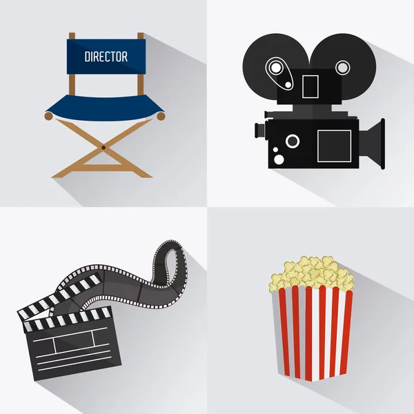 Cinéma design . — Image vectorielle