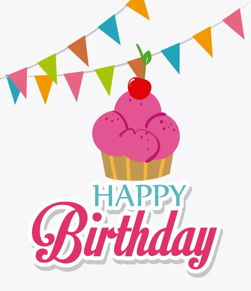 Happy birthday design. — Stock Vector