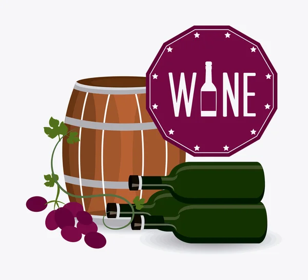 Desenho do vinho . —  Vetores de Stock
