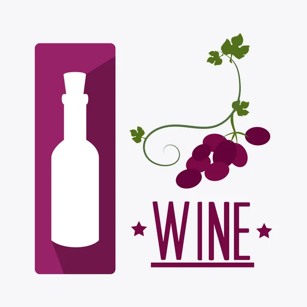 Desenho do vinho . — Vetor de Stock