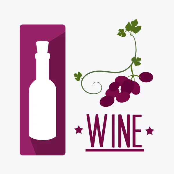 Diseño del vino . — Vector de stock