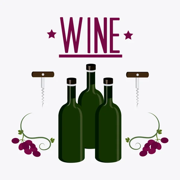 Design del vino . — Vettoriale Stock