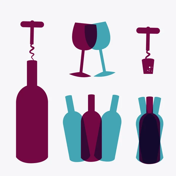 Σχεδιασμός του κρασιού. — Διανυσματικό Αρχείο