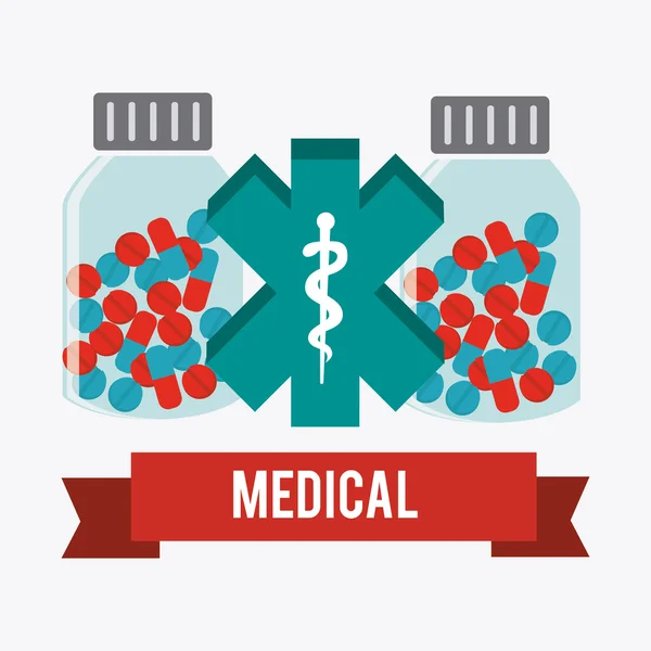 Diseño médico . — Vector de stock