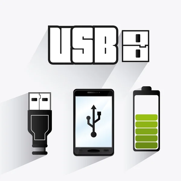 Conception USB . — Image vectorielle