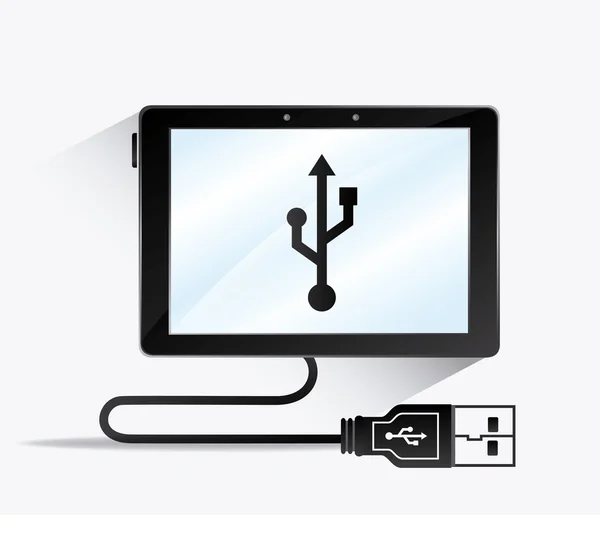 Το σχέδιο USB. — Διανυσματικό Αρχείο