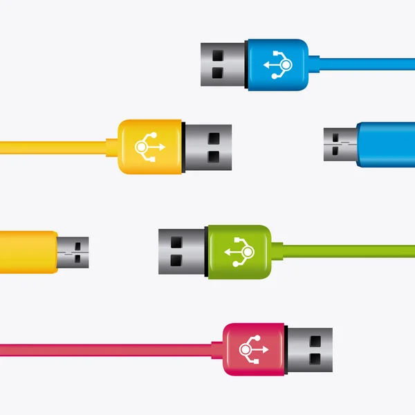 Usb 设计. — 图库矢量图片