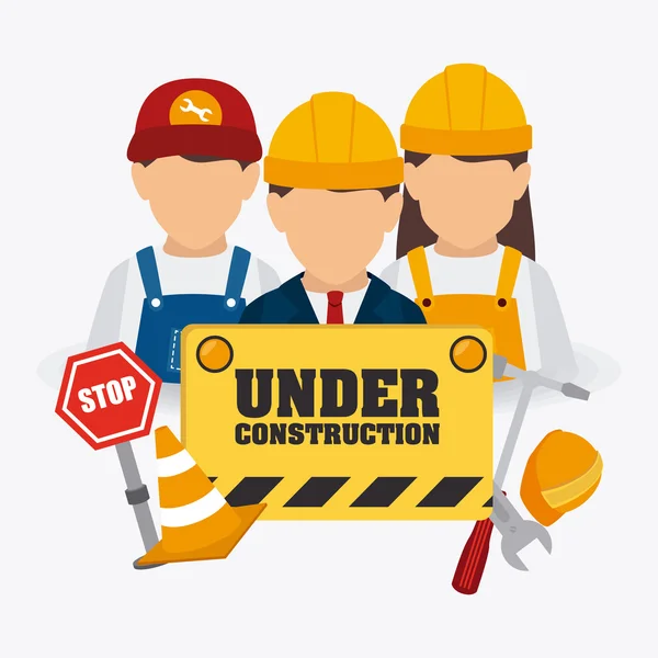 Under construction design. — Stock Vector