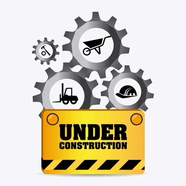 En construcción diseño . — Vector de stock